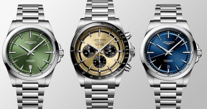 浪琴表推出全新康卡斯系列三針日歷腕表和計時碼表(圖) 浪琴表推出全新康卡斯系列三針日歷腕表和計時碼表(圖)