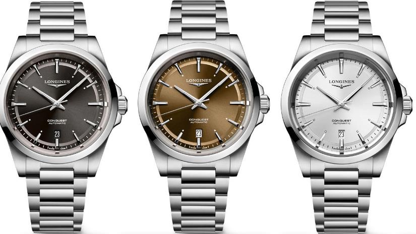 浪琴表推出全新康卡斯系列三針日歷腕表和計時碼表