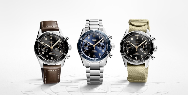 浪琴表先行者系列飛返計時腕表（圖）