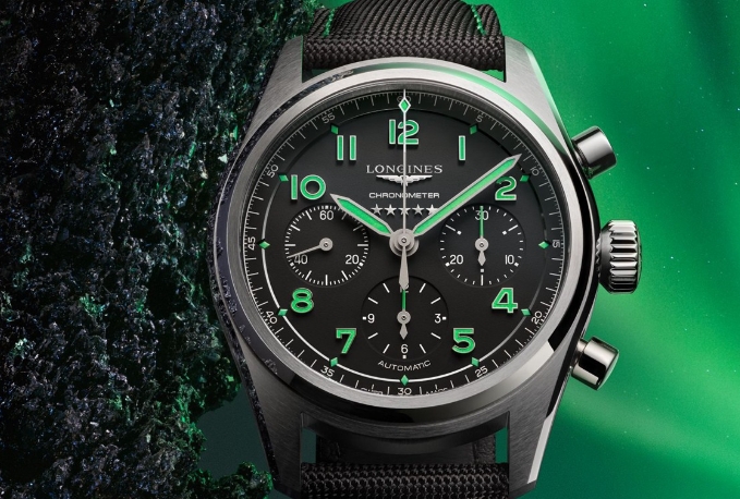 浪琴表推出Spirit Pioneer 42毫米鈦金屬無歷計時碼表(圖) 浪琴表推出Spirit Pioneer 42毫米鈦金屬無歷計時碼表(圖)